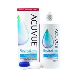 Раствор для ухода за контактными линзами Acuvue ревиталенс многофункциональный дезинфицирующий с контейнером для линз 300 мл