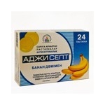 Аджисепт, пастилки для рассасывания 24 шт банан
