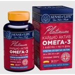 Омега-3 Кардио актив, Sense of Life (Сенс оф Лайф) софтгель-капсулы 1360 мг 30 шт Platinum БАД