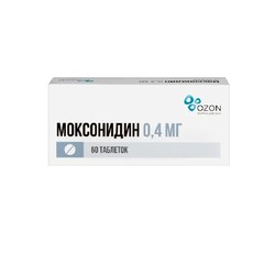 Моксонидин табл. п/о пленочной 0.4 мг 60 шт.