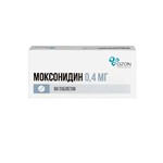 Моксонидин, таблетки покрытые пленочной оболочкой 0.4 мг 60 шт