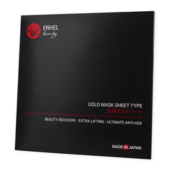 Маска тканевая для лица Enhel Beauty императорская золотая 1 шт.