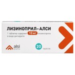 Лизиноприл-АЛСИ, таблетки 10 мг 20 шт