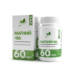 Магний + В6, NaturalSupp (НатуралСапп) капсулы 400 мг + 6 мг 60 шт