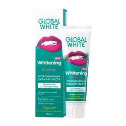 Зубная паста Global white Энзимное отбеливание