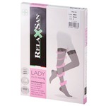 Чулки компрессионные, Relaxsan (Релаксан) р. 4 арт. 960A Стей-ап Леди на резинке черные