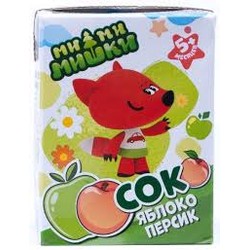 Сок Ми-ми-мишки яблочно-персиковый 5+ мес 200 мл