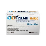 Телзап Плюс, таблетки 12.5 мг+40 мг 90 шт