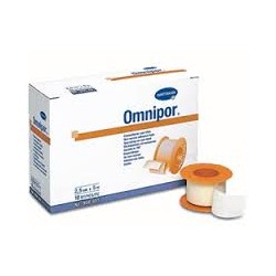 Пластырь фиксирующий Omnipor на нетканой основе гипоаллергенный для щадящей фиксации р. 5смх5м 1 шт.