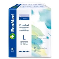 Подгузники-трусы для взрослых Ecomed р. L 10 шт.
