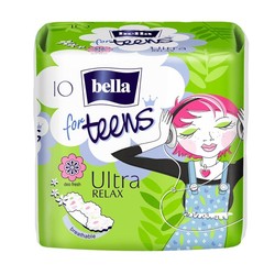 Прокладки женские гигиенические Bella фо тинс ультра релакс супертонкие (для критических дней) 10 шт.