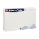Диротон Плюс, капсулы с модифицированным высвобождением 1.5 мг+5 мг 28 шт