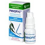 Ринорус, капли назальные 0.05% 10 мл 1 шт