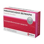 Ривароксабан Велфарм, таблетки покрытые оболочкой пленочной 15 мг 28 шт