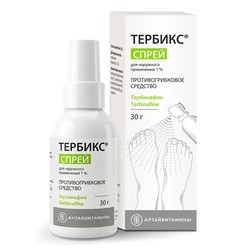 Тербикс спрей д/наружн. прим. 1% 30 г 1 шт.