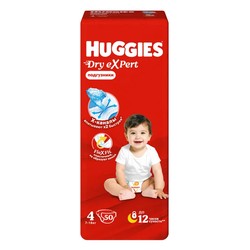 Подгузники детские 50 шт. Huggies Драй эксперт 7-18 кг р. 4