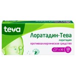 Лоратадин-Тева, таблетки 10 мг 30 шт