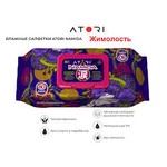Салфетки влажные, Atori (Атори) 80 шт Намида с экстрактом цветков жимолости