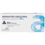 Мемантин Авексима, таблетки покрытые оболочкой пленочной 10 мг 60 шт