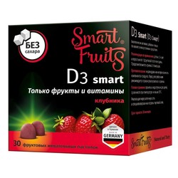 D3 Смарт Smart Fruits Витамин Д3 30 шт. паст. жев. 2.5 г