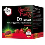 D3 Смарт, Smart Fruits (Смарт Фрутс) пастилки жевательные 2.5 г 30 шт Витамин Д3