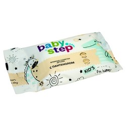 Салфетки влажные детские Baby Step Пантенол 15 шт.