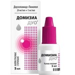 Домизиа Дуо, капли глазные 20 мг/мл+5 мг/мл 5 мл 1 шт