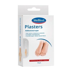 Лейкопластырь мозольный Wellfeet гидроколлоидный 2х6.5 см 10 шт.