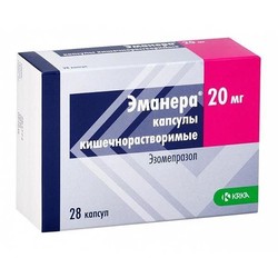 Эманера капс. кишечнораств. 20 мг 28 шт.