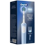Набор, Oral-b (Орал-би) щетка зубная виталити про электрическая тип 3708 с насадкой кросс экшн + насадка сменная про кросс экшн №3 + колпачок для насадки голубая