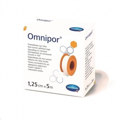 Пластырь фиксирующий Omnipor на нетканой основе гипоаллергенный для щадящей фиксации р. 1.25смх5м 1 шт.