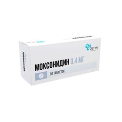 Моксонидин табл. п/о пленочной 0.4 мг 90 шт.
