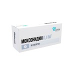 Моксонидин, таблетки покрытые пленочной оболочкой 0.4 мг 90 шт