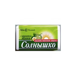 Мыло хозяйственное Солнышко яблоко 140 г