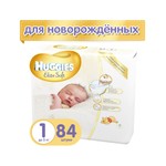 Подгузники, Huggies (Хаггис) до 5 кг 84 шт элит софт
