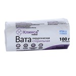 Вата стерильная хирургическая, Клинса 100 г