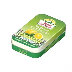 Леденцы детские Alpine Caramel БАД с натуральным медом и витамином С (леденцы массой 3.3 г) 1 шт. мелисса-лимон