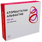 Аторвастатин Альфактив, таблетки покрытые пленочной оболочкой 40 мг 30 шт