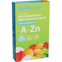 Витаминно-минеральный комплекс от А до Zn при диабете Siporange 30 шт. капс. 510 мг