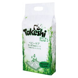 Пеленки впитывающие детские 10 шт. Takeshi Kid's бамбуковые р. 60смх60см