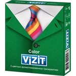 Презервативы, Vizit (Визит) 3 шт ароматизированные цветные
