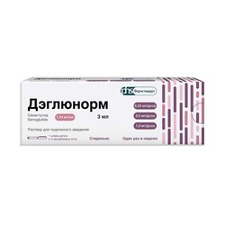 Дэглюнорм р-р для п/к введ. 0.25/0.5/1 мг/доза 3 мл 1 шт.