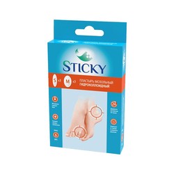 Пластырь гидроколлоидный Sticky мозольный набор 6 шт.