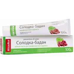 Зубная паста AltaiBio солодка-бадан для профилактики кариеса 75 мл/100 г