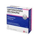 Цитиколин Велфарм, раствор для внутривенного и внутримышечного введения 125 мг/мл 4 мл 5 шт ампулы