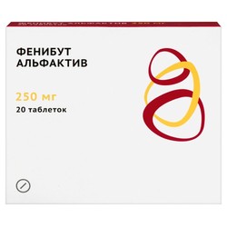 Фенибут Альфактив табл. 250 мг 20 шт.
