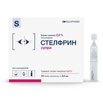 Стелфрин супра, капли глазные 2.5% 0.4 мл 10 шт тюбик-капельницы