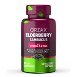 Черная бузина с витамином С и цинком, Orzax (Орзакс) капсулы 584.5 мг 60 шт