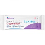 Бинт стерильный, р. 7мх14см Клинса высокой плотности