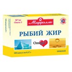 Рыбий жир, капсулы 0.37 г 100 шт Мирролла пищевой